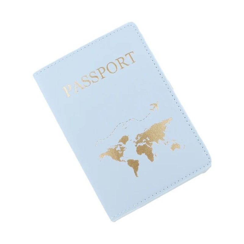 etui protection passeport - Bleu