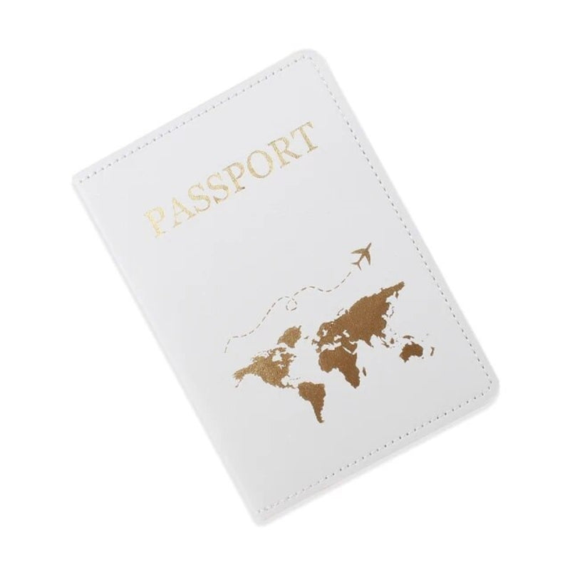 etui passeport en cuir - Blanc