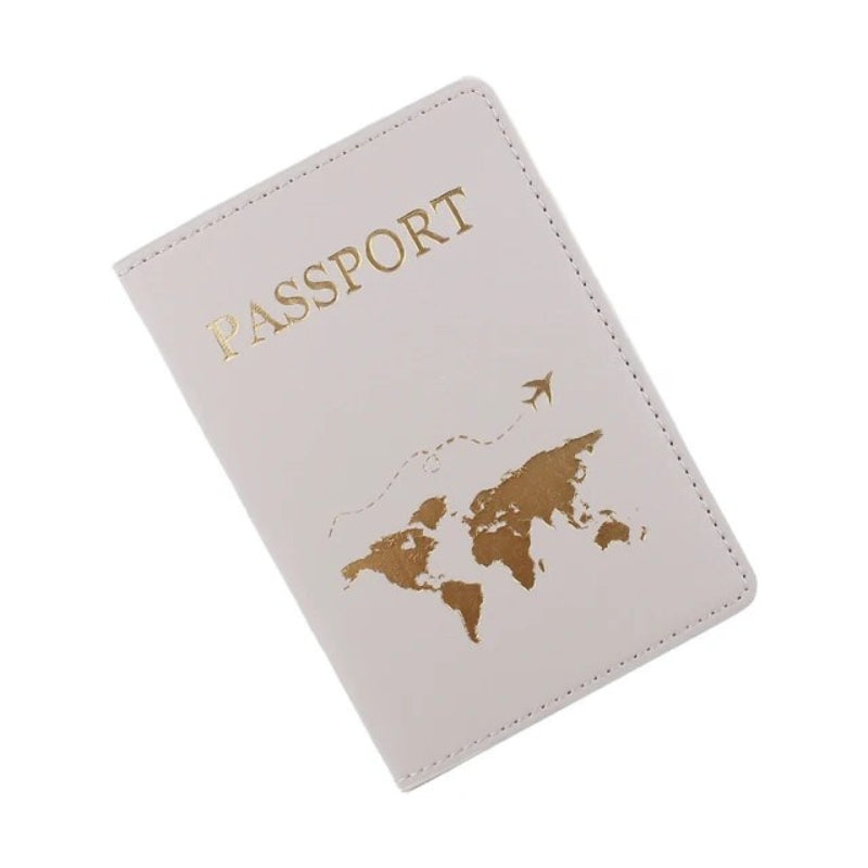 protection passeport cuir - Gris