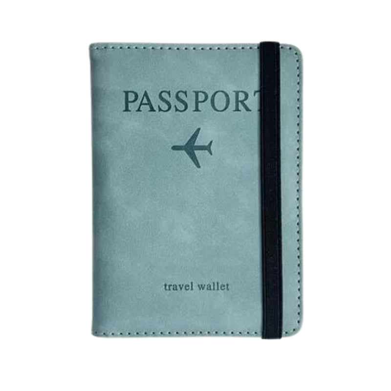 etui passeport homme - Bleu Ciel