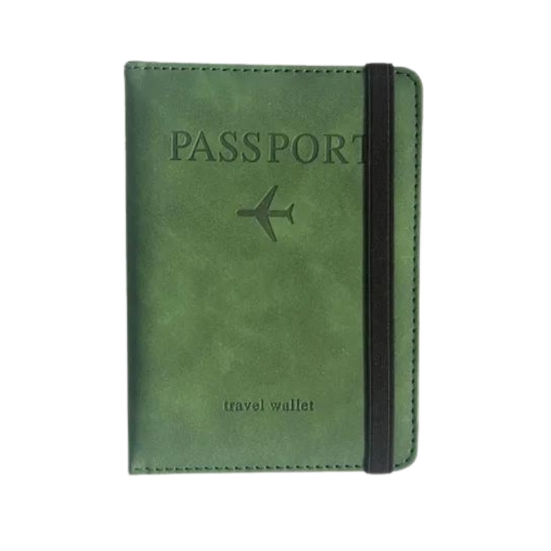 pochette voyage passeport - Vert