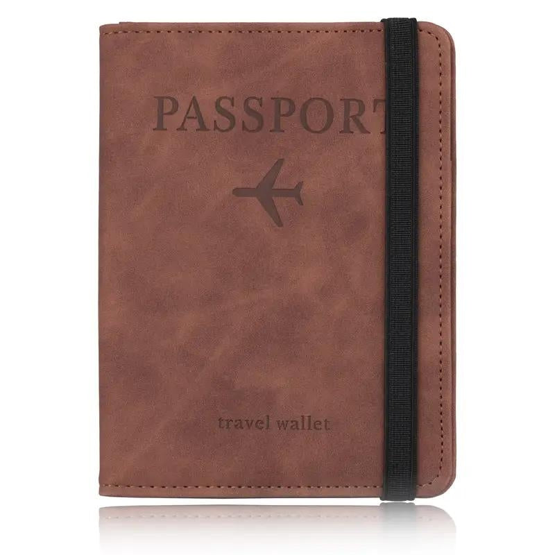 etui passeport pour homme - Marron