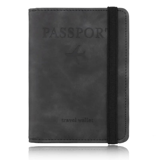 protège passeport anti RFID - Noir 