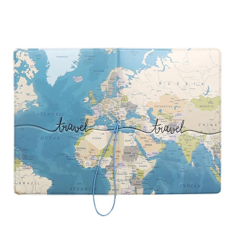 porte passeport de luxe - Map Monde Couleur Marron - Map Monde Couleur Marron Foncé - Map Monde Couleur Bleu Ciel - Map Monde Couleur Bleu Clair - Map Monde Couleur Bleu - Map Monde Couleur Rose
