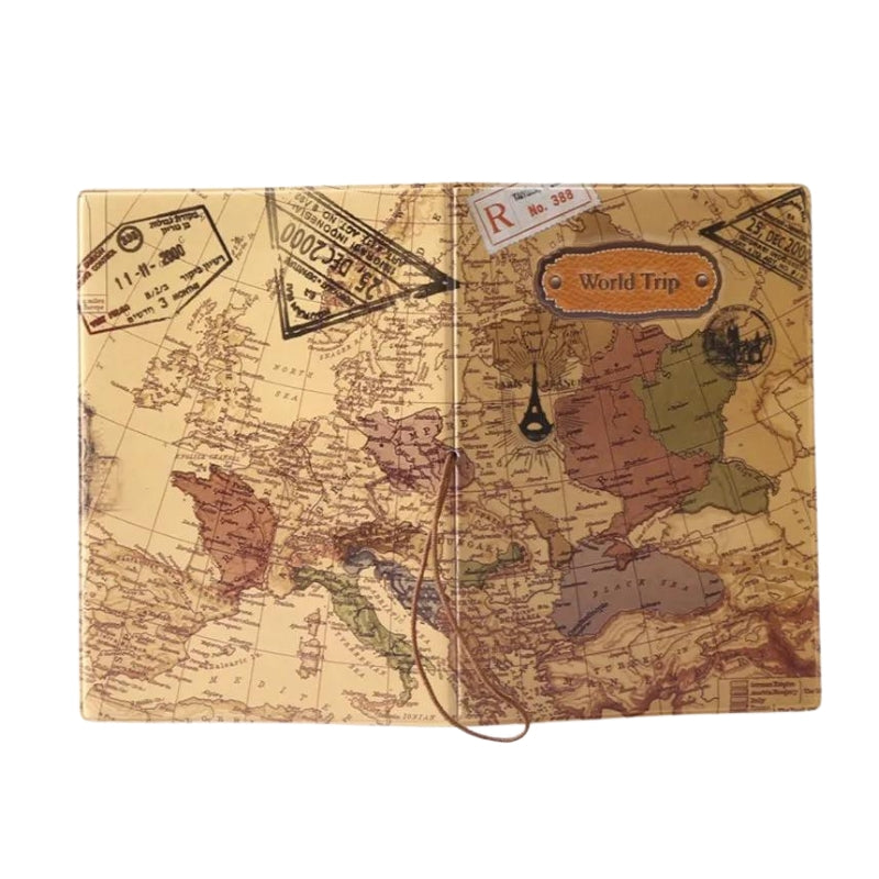 etui passeport de luxe - Map Monde Couleur Marron - Map Monde Couleur Marron Foncé - Map Monde Couleur Bleu Ciel - Map Monde Couleur Bleu Clair - Map Monde Couleur Bleu - Map Monde Couleur Rose