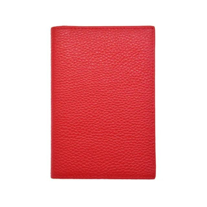 protege passeport en cuir - Rouge