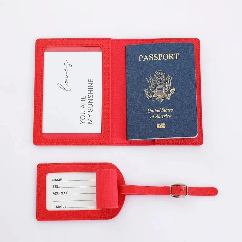 protege de passeport - Rose - Rouge - Gris - Noir - Marron - Bleu Ciel - Bleu