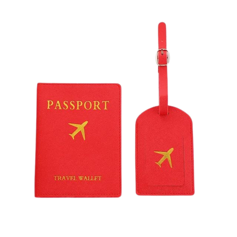 protège passeport femme - Rouge