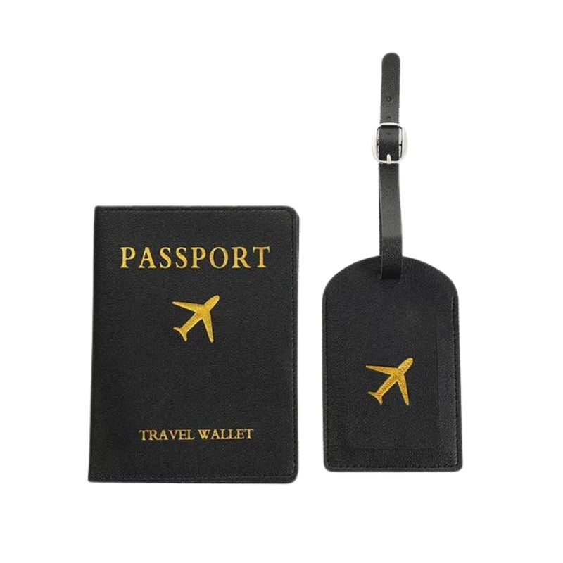 protège passeport homme - Noir