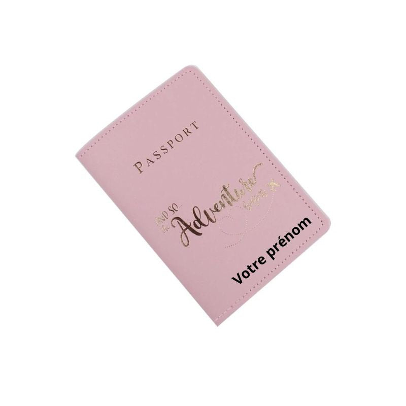 étui passeport personnalisé prénom - Motif D'Aventure - Modèle 4