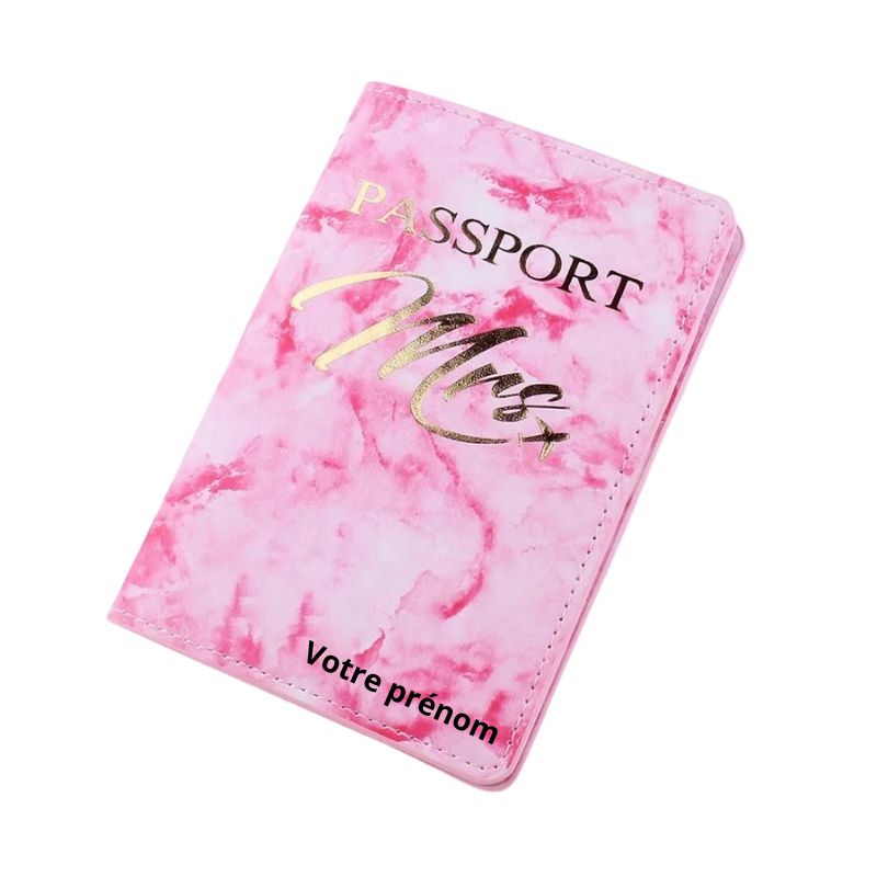 protège passeport personnalisé - Motif Mrs - Modèle 1