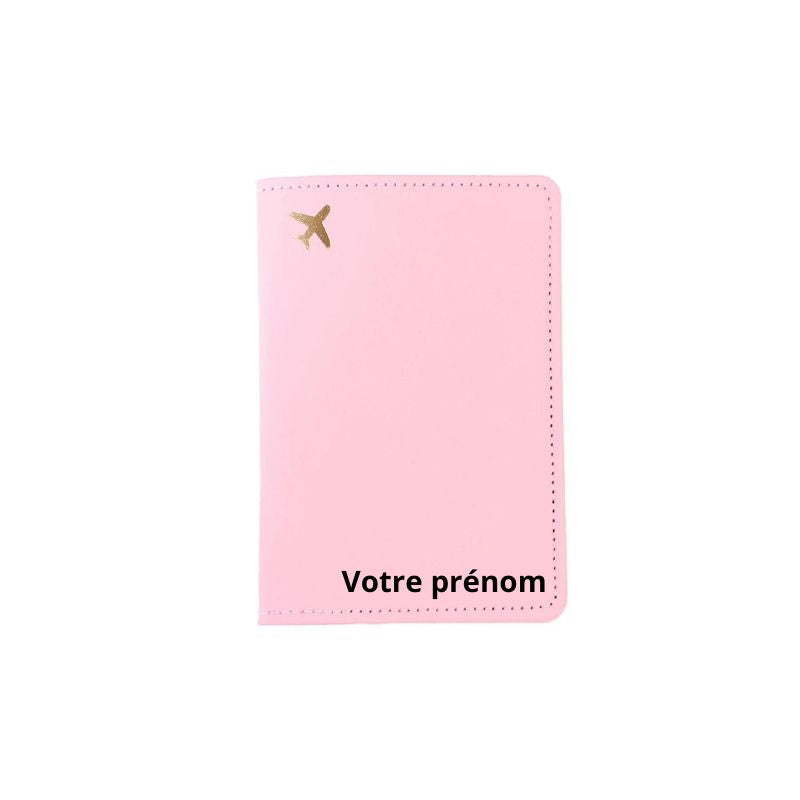 couvre passeport personnalisé - Motif Avion - Modèle 2