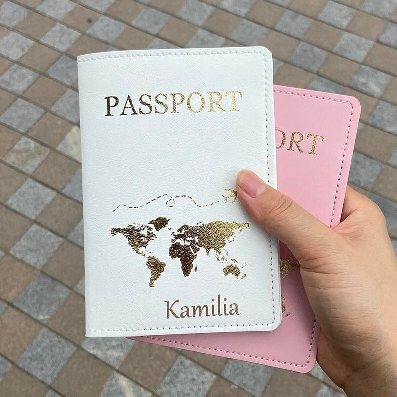 protege passeport personnalisé - Motif Mrs - Motif Queen - Motif D'Aventure - Motif Map Monde - Motif Avion - Motif King - Motif Tour Du Monde