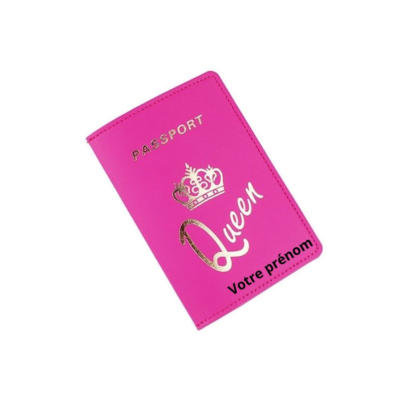 etui passeport a personnaliser - Motif Queen - Modèle 1