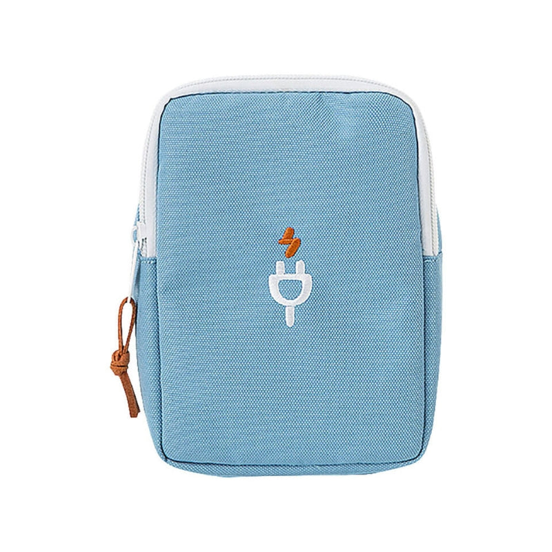 pochette range cable voyage - Bleu