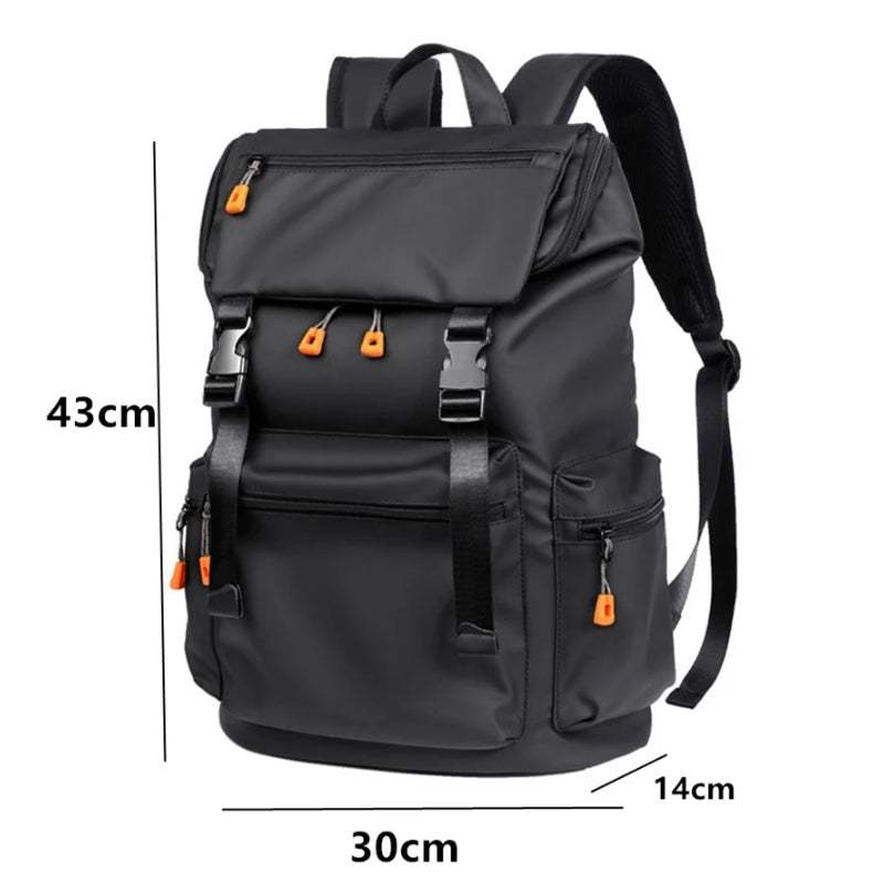 Sac à Dos Imperméable gros plan fermeture zippée - Noir - Gris
