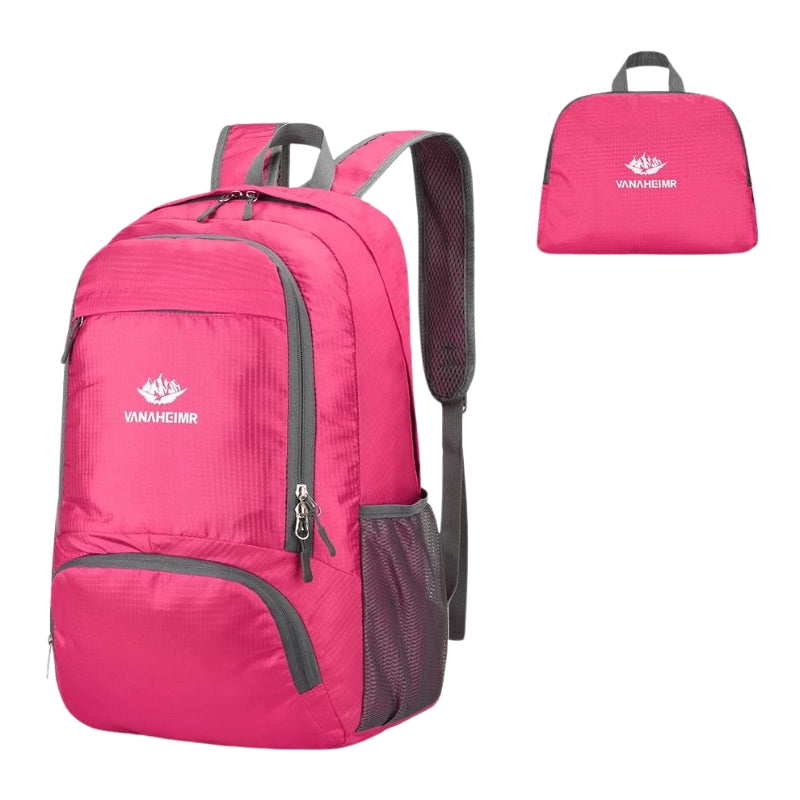 sac à dos noir imperméable - Rose