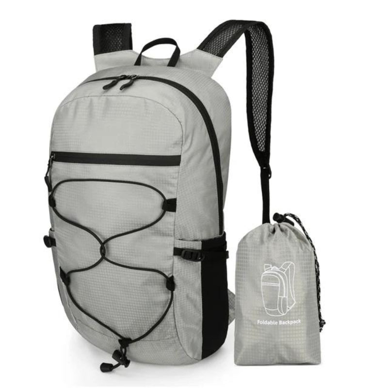 petit sac à dos imperméable femme - Gris clair