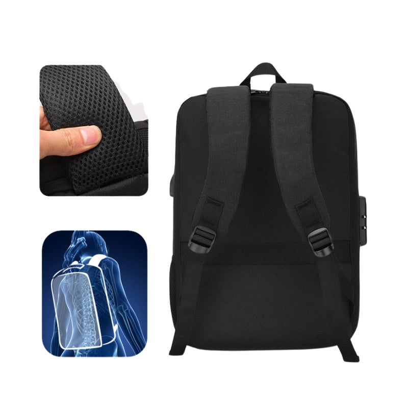 Sac à Dos Sécurité détails des bretelles - Gris - Noir - Bleu