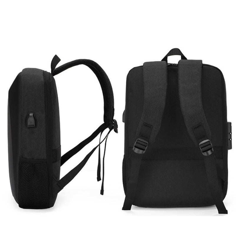 Sac à Dos Sécurité vue latérale et arrière - Gris - Noir - Bleu