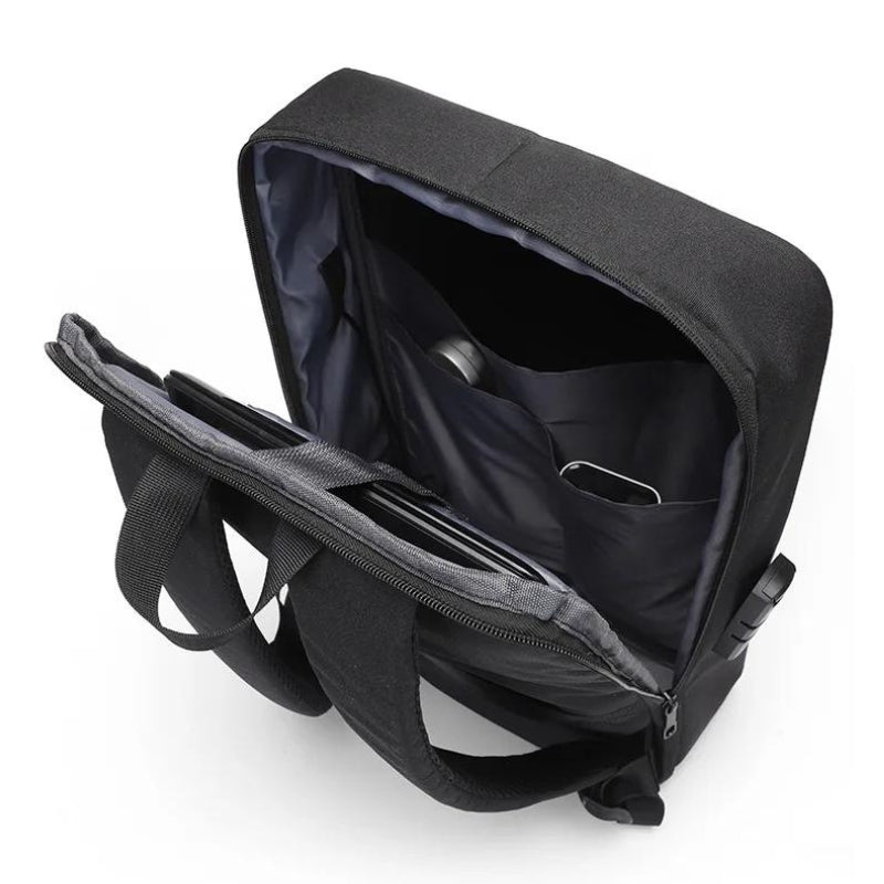 sac à dos avec code - Gris - Noir - Bleu