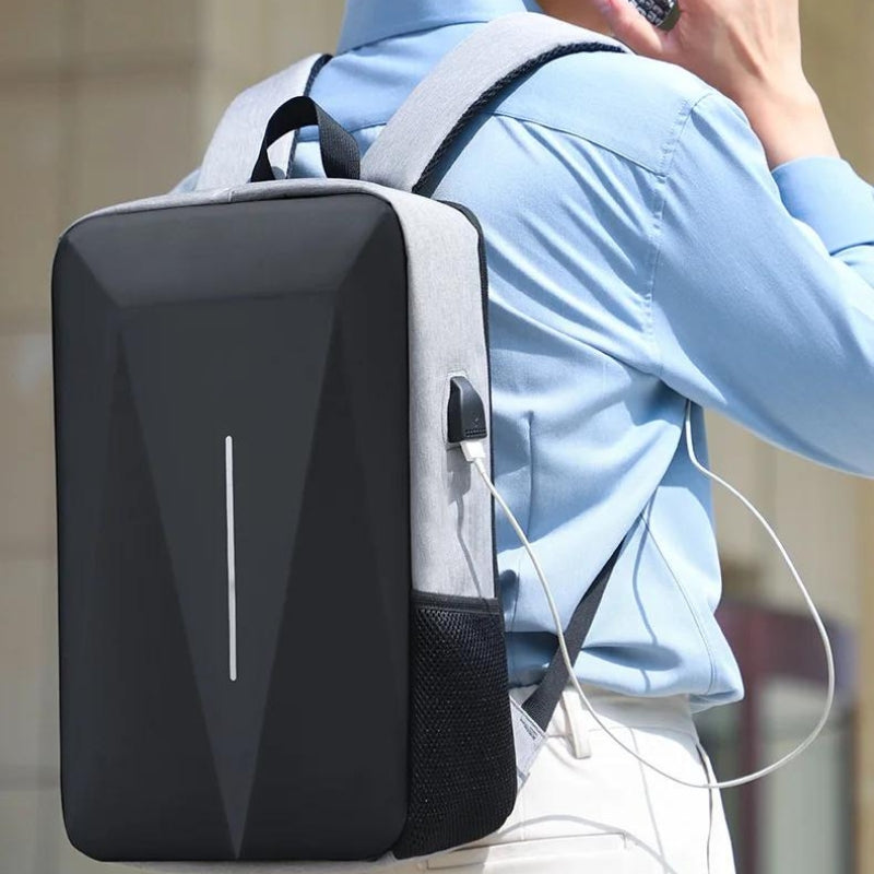 sac a dos avec securite - Gris - Noir - Bleu
