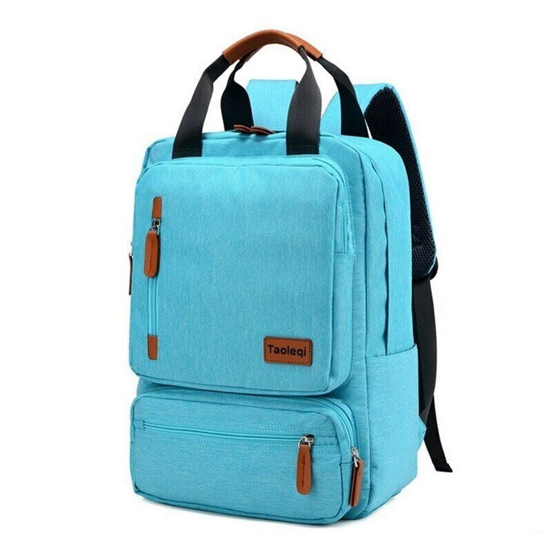 sac toile homme ordinateur - Bleu Ciel