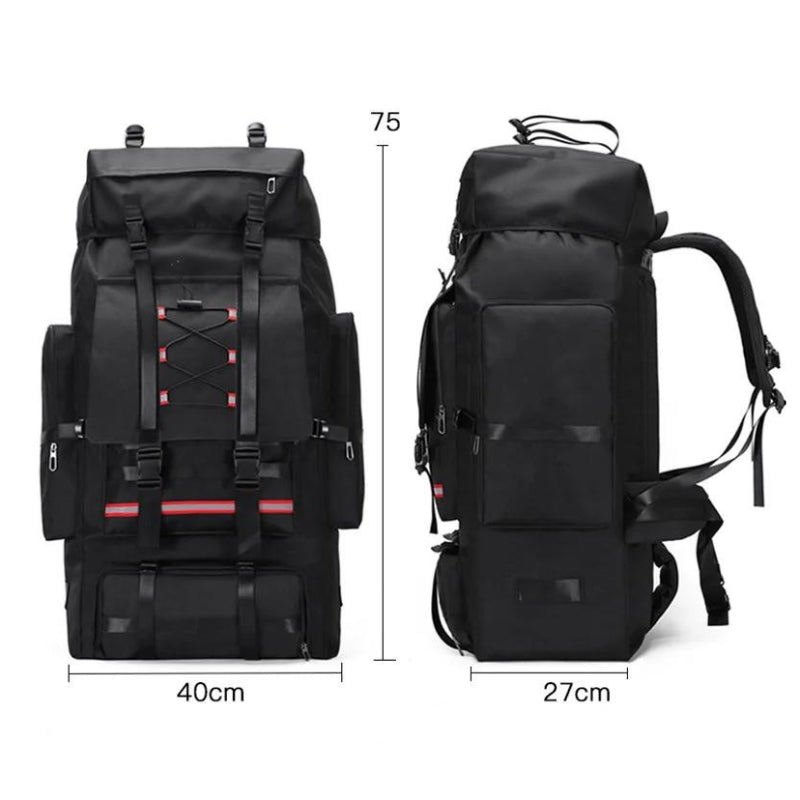 Sac à Dos Voyage Homme XXL deux angles différents - Vert 130L - Noir 130L - Camouflage gris 130L - Beige 130L - Vert uni 130L - Camouflage vert 130L - Camouflage vert armée 130L