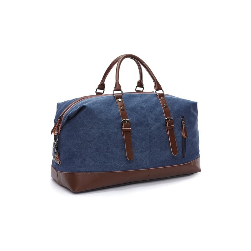 sac voyage toile homme - Bleu