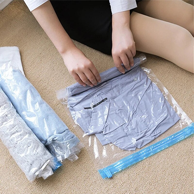 sac de compression voyage sans aspirateur - 5 Pièces - Lot 8 Pièces