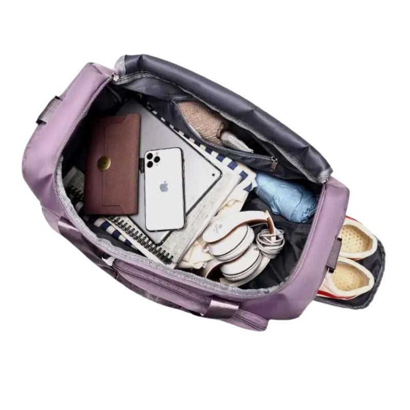 sacs de voyage femme - Noir - Bleu - Bleu ciel - Vert et Rose - Kaki - Rose - Lavande - Vert clair - Gris et Rose - Bleu profond - Violet