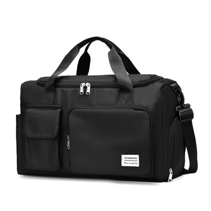 sac de voyage femme avec rangement chaussures - Noir 