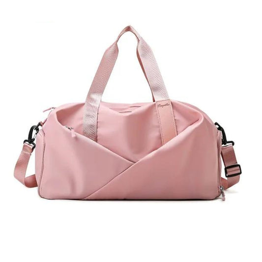 sac de voyage femme façon sport - Rose