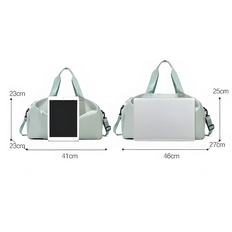 Sac de Voyage Femme Façon Sport deux sacs alignés - Rose - Vert - Violet - Noir