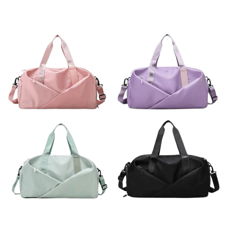 Sac de Voyage Femme Façon Sport quatre sacs alignés - Rose - Vert - Violet - Noir