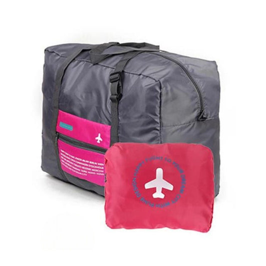bolsa de viaje plegable gran capacidad - Rosa roja