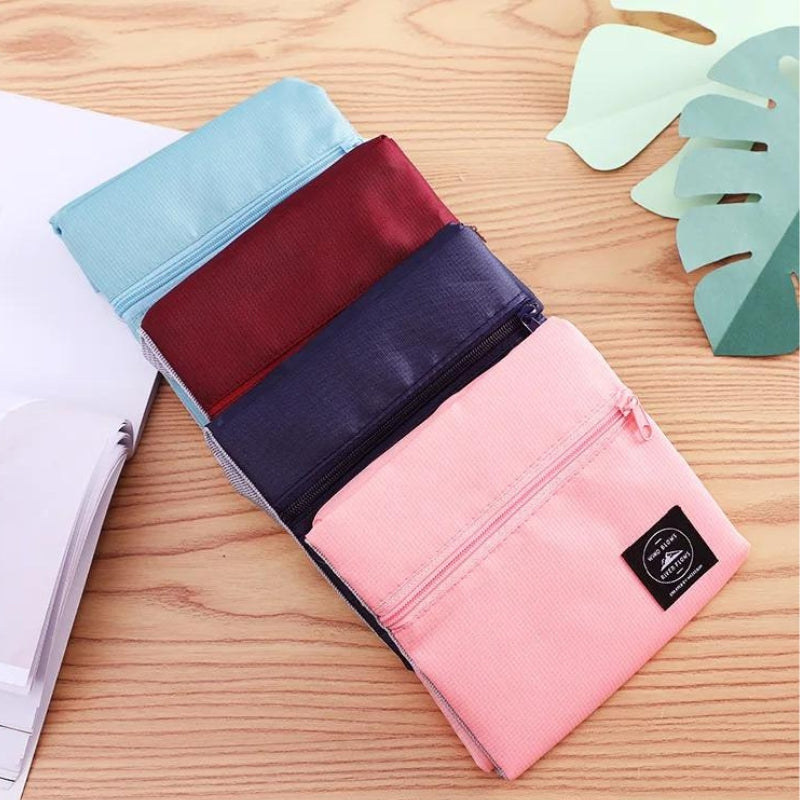 Sac Voyage Ultra Léger Pliable quatre articles alignés - Bleu foncé - Rouge - Rose - Vert
