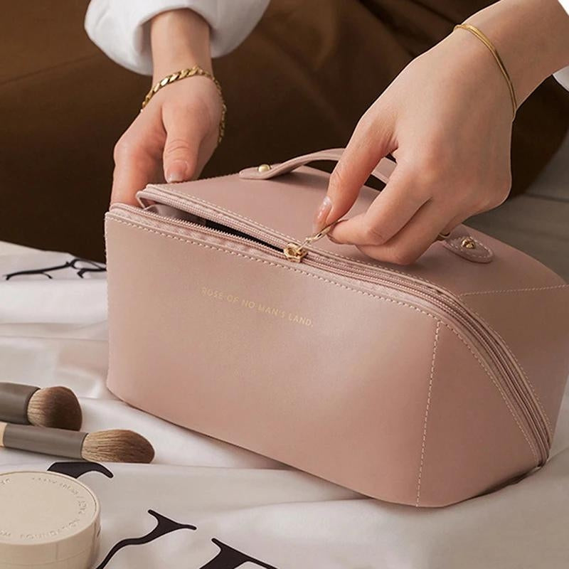 trousse de toilette de luxe femme - Rose - Beige - Marron - Noir - Vert