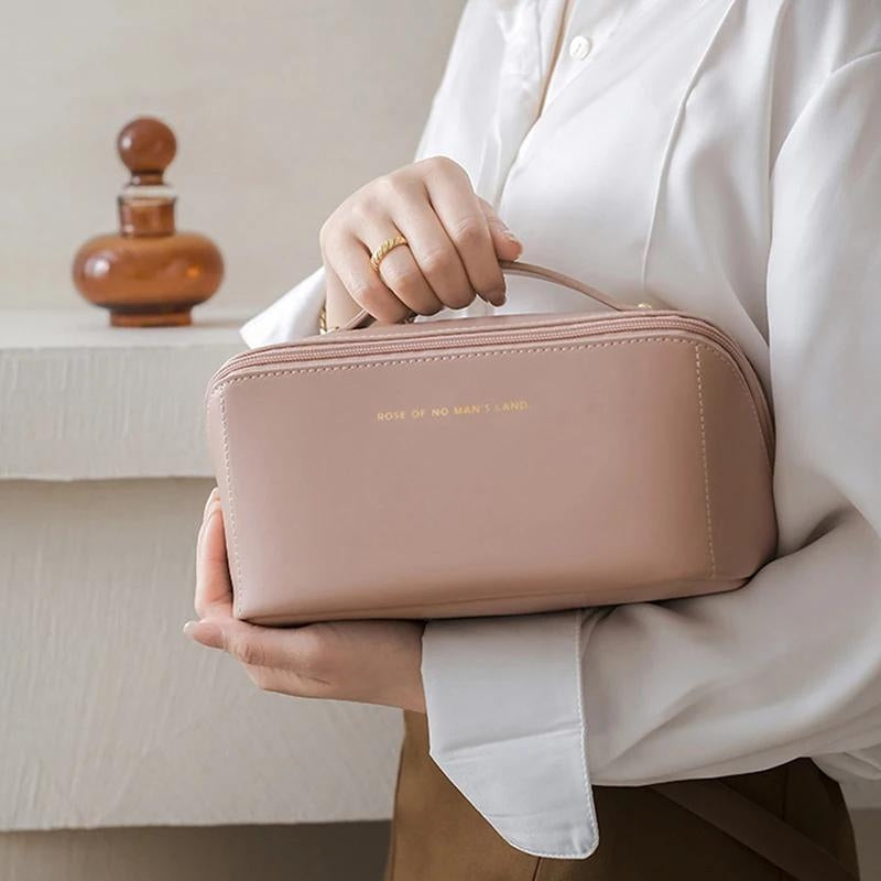 trousse de toilette luxe femme - Rose - Beige - Marron - Noir - Vert