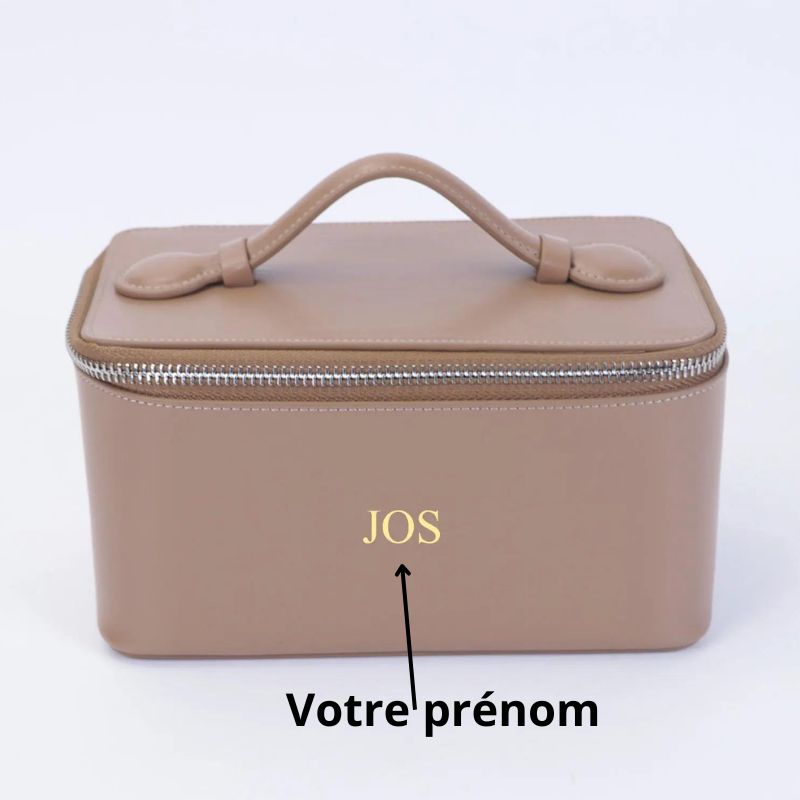 mini trousse en cuir - Noir - Vert - Beige - Marron