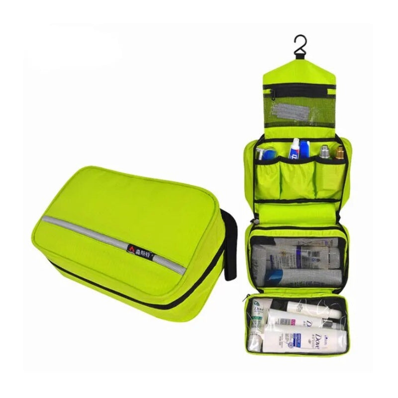 trousse de toilette homme pratique - Vert Fluo