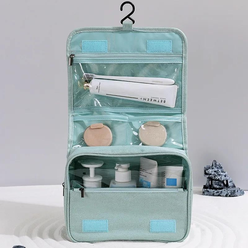 neceser plegable para colgar - Negro - Azul Claro - Azul - Rosa - Gris - Marrón