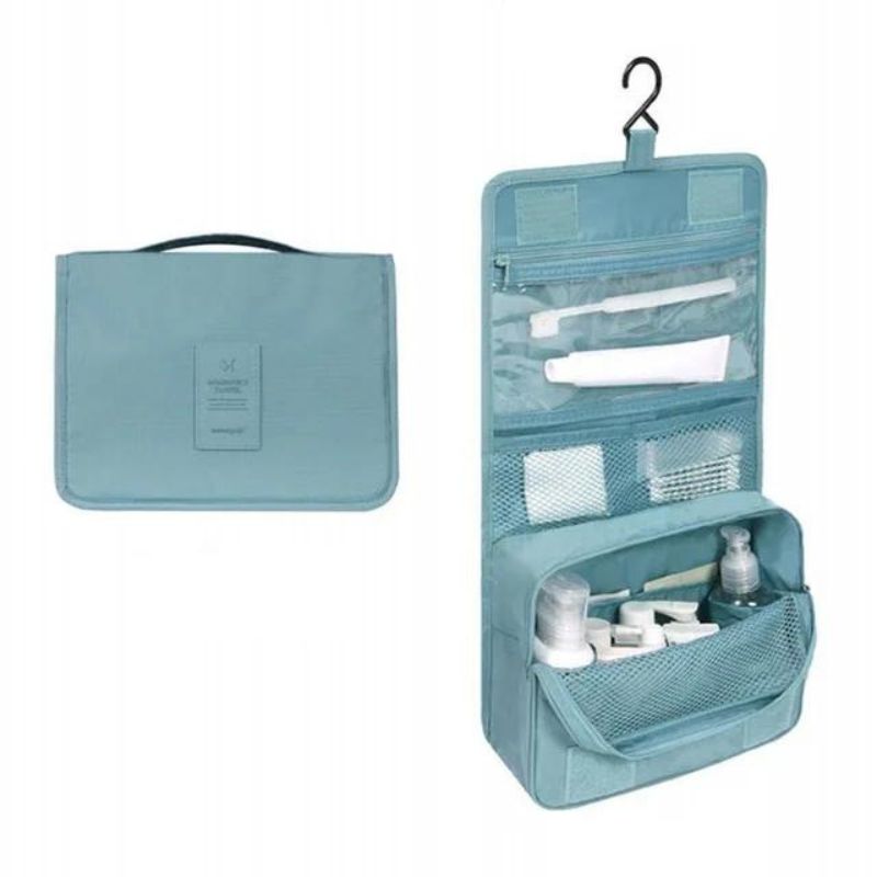 trousse de toilette pliante femme - Bleu Ciel Uniforme