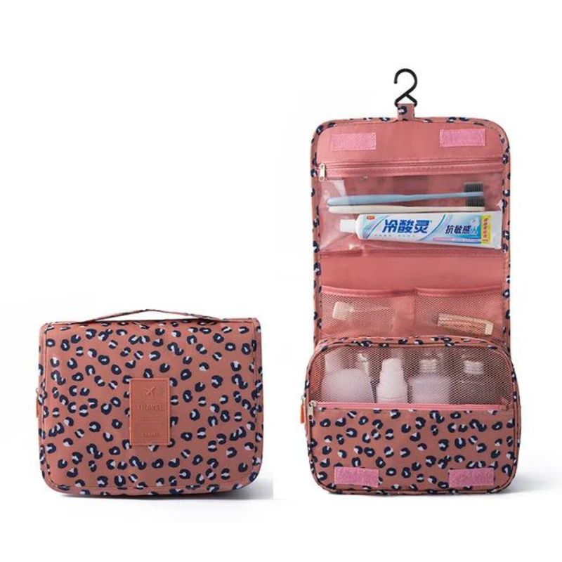 trousse de toilette originale - Rose Motif Léopard