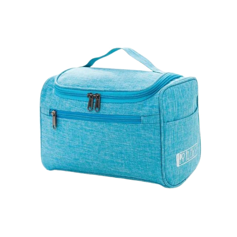 trousse de toilette voyage femme a suspendre - Bleu Ciel