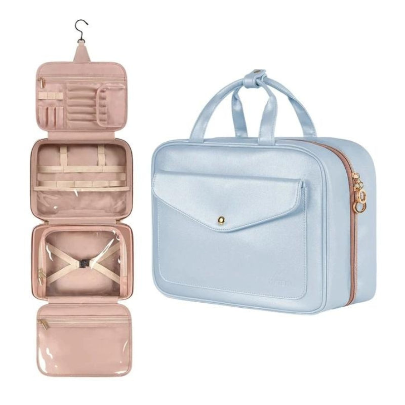 trousse de toilette femme voyage - Bleu