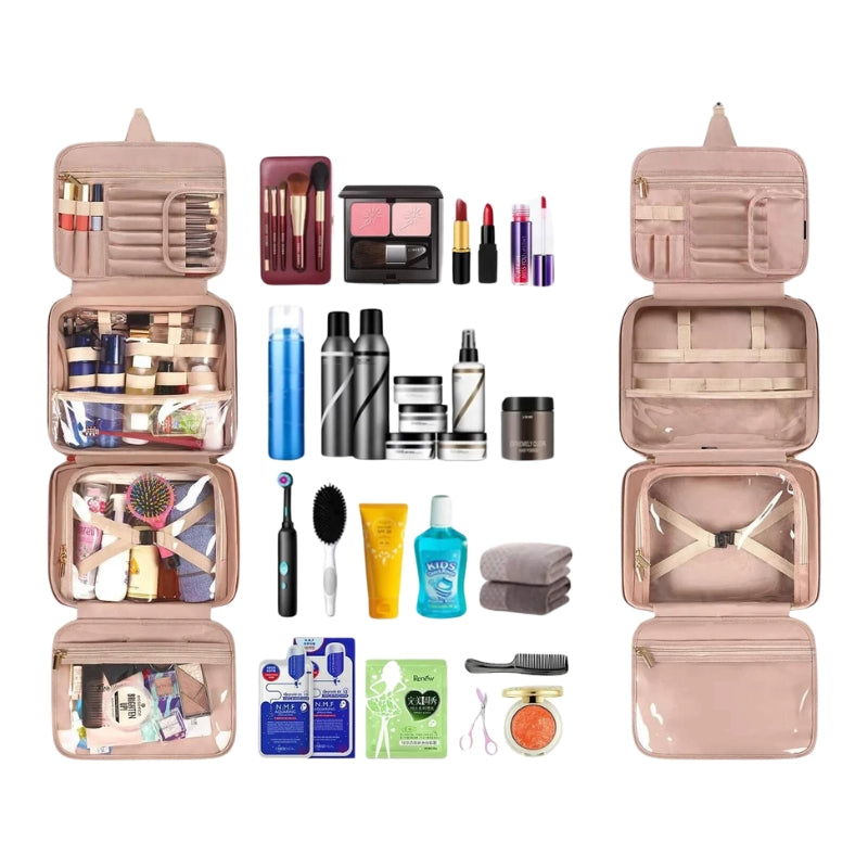 toilette voyage pliable - Rose - Noir - Bleu