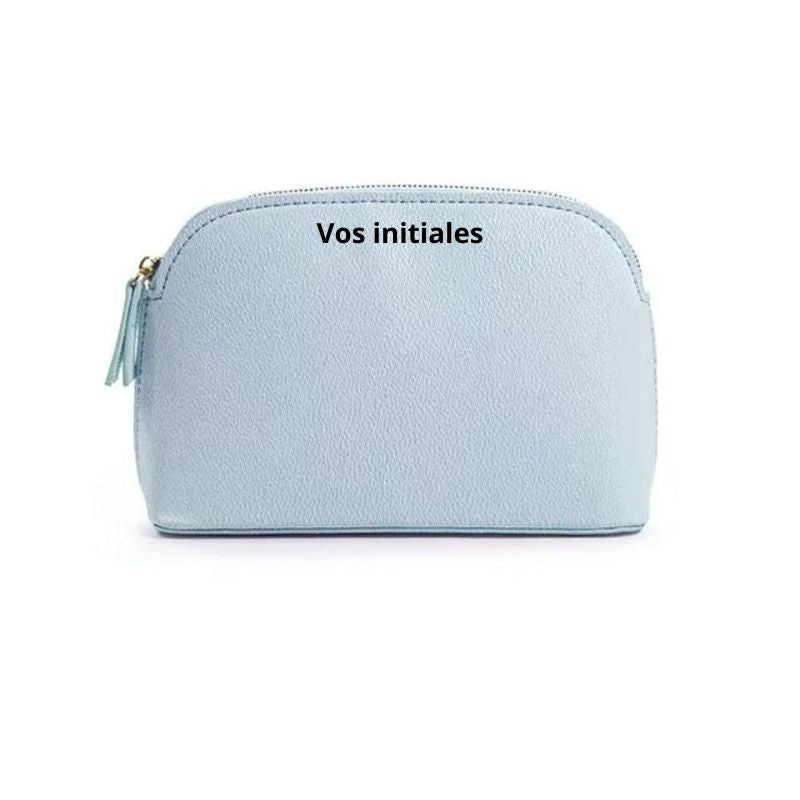 trousse maquillage avec prénom - Bleu - Modèle 2