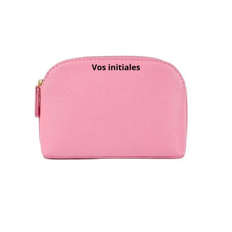 trousse de toilette personnalisable - Rose - Modèle 1