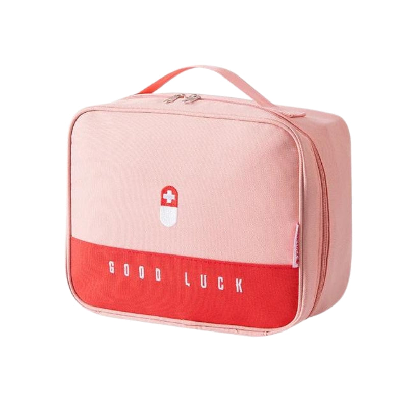 trousse medicament pour voyage - Rose - L
